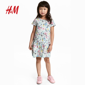 H&M女童2018新款印花图案连衣裙HM0565183