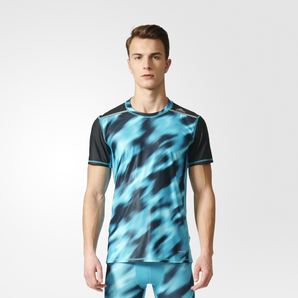 adidas阿迪达斯训练短袖T恤能量蓝BK3551 冰点价