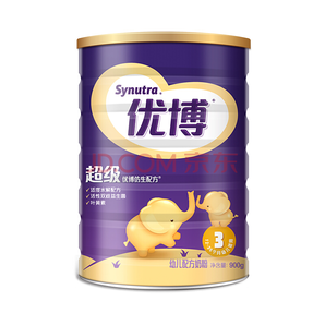 圣元（Synutra）奶粉 超级优博3段900g罐装 婴幼儿奶粉 适度水解(12-36个月婴幼儿适用) 折236元