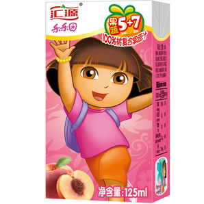 移动：限地区：汇源(Huiyuan) 100%桃复合果蔬汁 儿童果汁 125ml*20盒 （儿童专属）