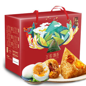 真真老老（zhenzhenlaolao） 咸鸭蛋+粽子礼盒  1340克