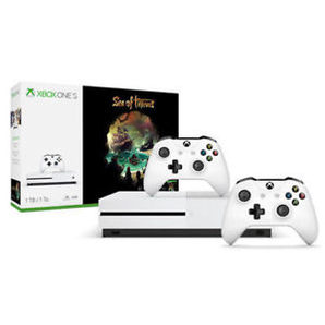 Microsoft 微软 Xbox One S 1TB 《盗贼之海》同捆版主机 +额外无线手柄 $269.99（约¥2005）