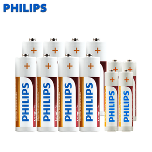Philips 飞利浦 碳性干电池 5号16粒+7号16粒 