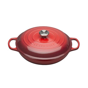 历史低价： Le Creuset 酷彩 铸铁珐琅平底锅 26cm 1099元包邮（双重优惠）