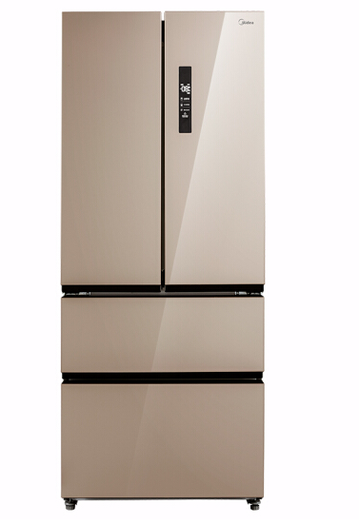 赠ibrush9000电动牙刷midea美的bcd421wtpme变频风冷多门冰箱421升