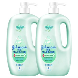 Johnson & Johnson 强生 婴儿清凉沐浴露 1L*2瓶  