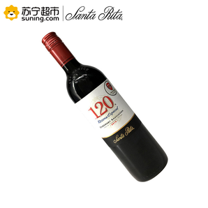 SANTA RITA 圣丽塔 120 赤霞珠 干红葡萄酒 750ml 