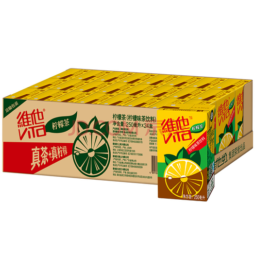 维他 柠檬茶250ml*24盒 维他奶整箱 柠檬味茶饮料