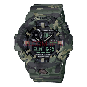 CASIO 卡西欧 G-SHOCK GA-700CM-3A 男士迷彩风格运动腕表 610元包邮（双重优惠，送音箱）