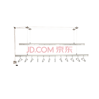 捷阳（Jeyang）捷阳晾衣架阳台升降手摇双杆式2.4米加厚晒衣架