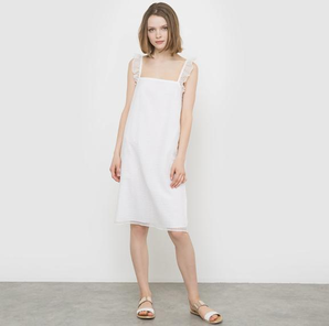 海淘 服饰箱包 女装 连衣裙 > mademoiselle r 小飞袖蕾丝纱连衣裙