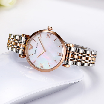 armani阿玛尼手表女款时尚简约石英女表女士腕表ar1683