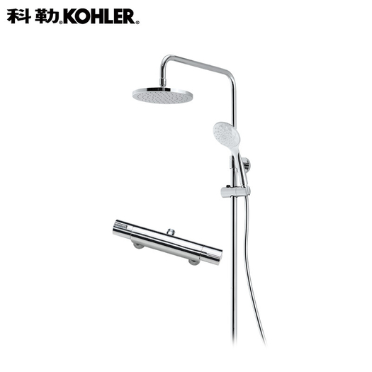 kohler 科勒 齐悦 45352t-c9-cp 挂墙式恒温双花洒淋浴柱 1699元包邮