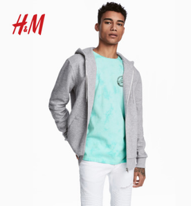 H&M  2018年春季新款连帽外套 折53.33元