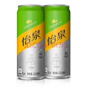 限华东： Schweppes 怡泉 苏打水 柠檬味 330ml*24罐