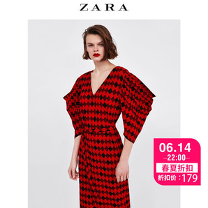 22点开始： ZARA 02712019600 连衣裙 179元包邮