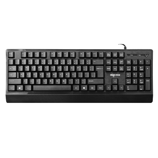 aigo爱国者w910有线键盘黑色104键