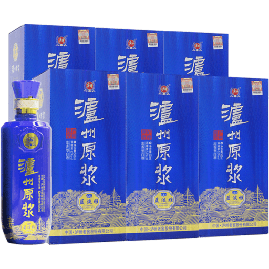 瀘州老窖瀘州原漿酒藍淡雅52度500ml6