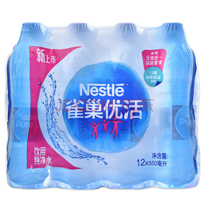 雀巢（Nestle）优活饮用纯净水550mlx12 塑包装