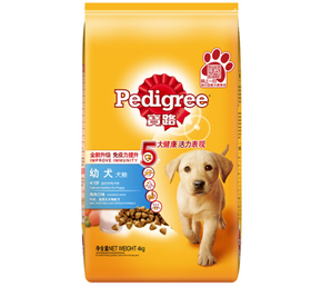 Pedigree 宝路 全犬种幼犬粮 鸡肉味 4kg   折49.5元包邮（2件5折）