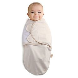 中亚Prime会员： ouyun 欧孕 婴儿襁褓包巾抱被 本白素色