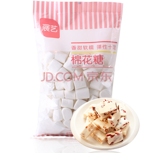 展艺棉花糖 牛轧糖烘焙原料 糖果烧烤咖啡伴侣 500G11元