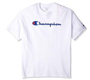Champion冠军潮牌Logo 中性款圆领经典刺绣T恤 多色