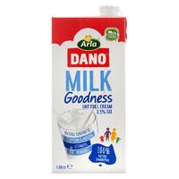 Arla DANO UHT全脂3.5%纯牛奶 1L*12