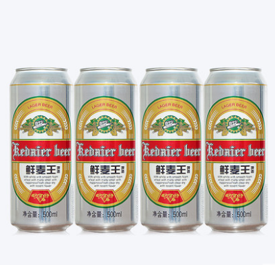 啤酒克代尔鲜麦王啤酒500ml4听