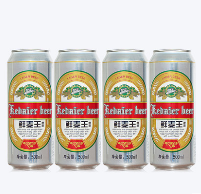 啤酒克代爾鮮麥王啤酒500ml4聽