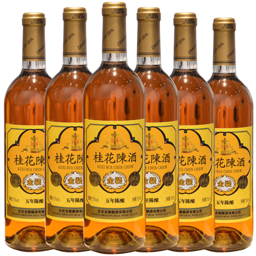 dragon seal 龙徽 中华牌 金装五年陈酿 桂花陈酒750ml*6瓶