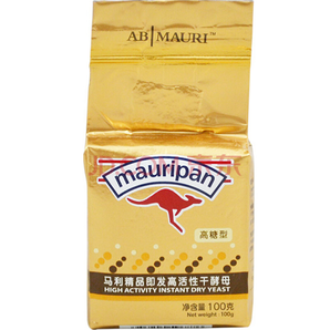 马利 mauripan 100g精品高活性高糖型干酵母面包点心发酵粉（新老包装交替）