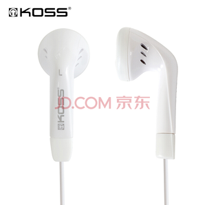 高斯（KOSS） KE5w 耳塞式重低音人声耳机 白色