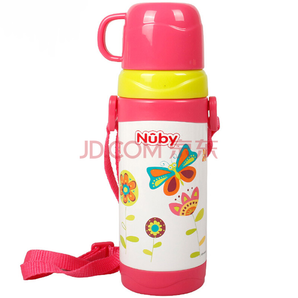 Nuby 努比 儿童保温水壶 蝴蝶 360ml*2 *2件128元（合64元/件）