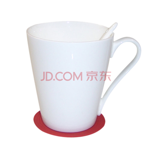  骨质瓷纯白咖啡杯 锥形单杯 360ML 