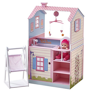 Olivia's 小世界经典娃娃屋粉红玩具套装