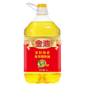 金浩 茶籽纯香食用调和油4L 29.9元