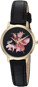 Vince Camuto  VC/5352BKBK Floral Pattern Dial 女士时装腕表