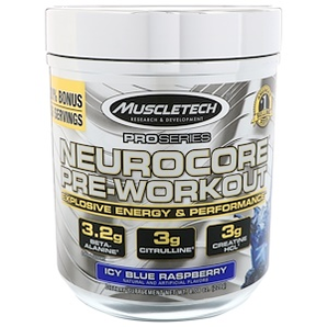 Muscletech, Pro Series，Nuerocore Pre-Workout冰蓝莓 8.08盎司（229克）氮泵