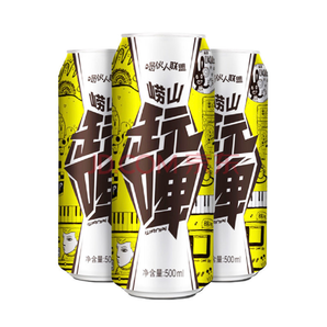 青岛崂山玩啤 崂山啤酒 小麦白啤8度 500ml*24