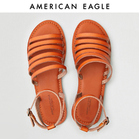 限尺码：American Eagle 女士复古平底露趾凉鞋 1415_3924