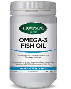 Thompson's  汤普森  Omega 3 Fish Oil 鱼油 400粒