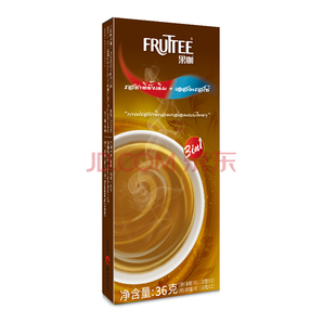 FRUTTEE 果咖 尝鲜装 经典原味、特浓三合一速溶咖啡各1条(18g*2条)  1元