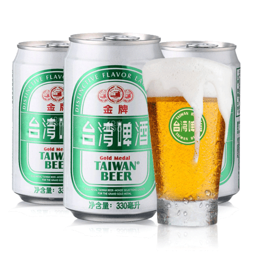 台湾金牌啤酒 330ml*6罐 24元包邮