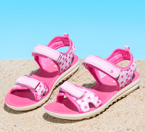 361度 女童中大童沙滩鞋运动透气凉鞋 3色新低29元包邮（双重优惠）