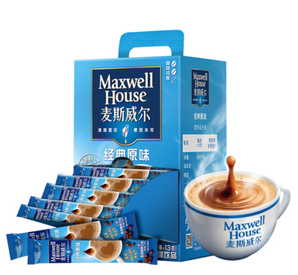 麦斯威尔 原味速溶咖啡 100条盒装 （1.3KG/盒） 