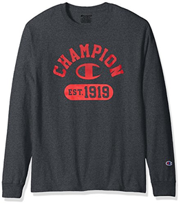 限XL码、中亚Prime会员！ Champion Classic Jersey 男子圆领长袖T恤  到手约111.9元