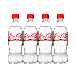 日本网红可乐！Coca Cola 可口可乐 零度可乐 柠檬味 500ml*4瓶