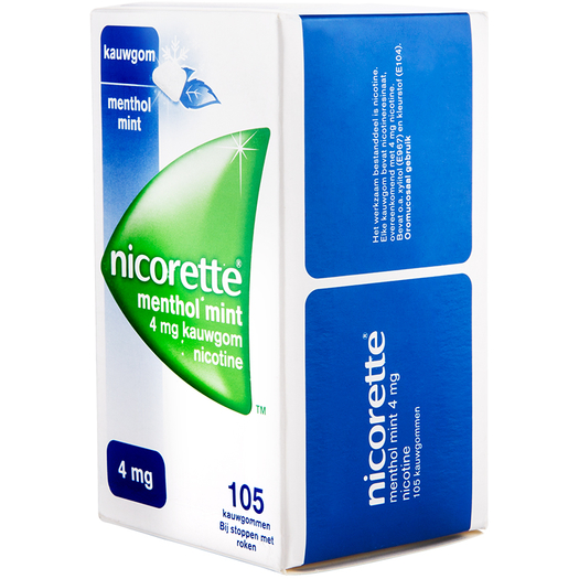 奥巴马都在吃这个英国产力克雷nicorette戒烟糖含微量尼古丁105粒