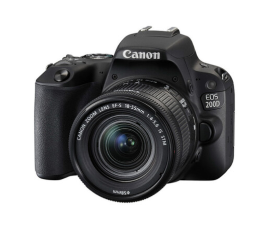 plus会员价canon佳能eos200defs1855mmf456单反相机套机黑色